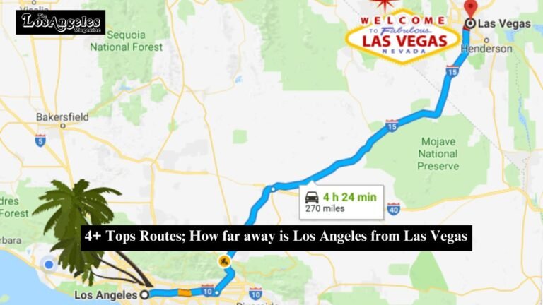 How far away is Los Angeles from Las Vegas by plane