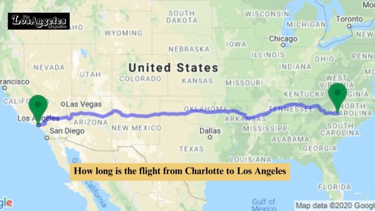 How long is the flight from Charlotte to Los Angeles