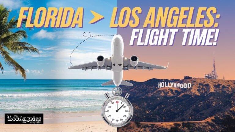 how long is a flight from florida to los angeles ca